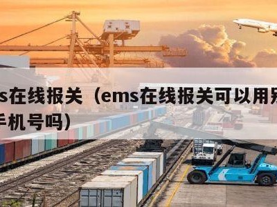 ems在线报关（ems在线报关可以用别人的手机号吗）