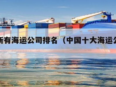 中国所有海运公司排名（中国十大海运公司排名）