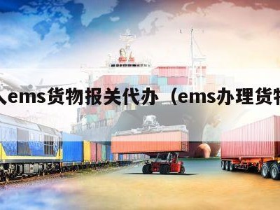 个人ems货物报关代办（ems办理货物报关）