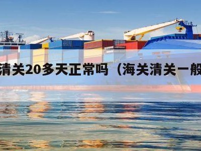 海关清关20多天正常吗（海关清关一般要多久）