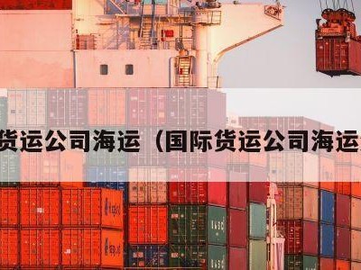 国际货运公司海运（国际货运公司海运流程）