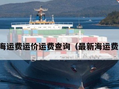 国际海运费运价运费查询（最新海运费查询）