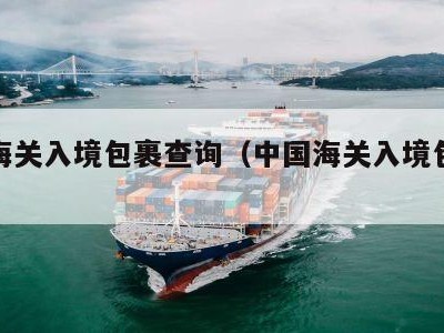 中国海关入境包裹查询（中国海关入境包裹查询网）