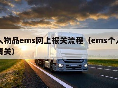 个人物品ems网上报关流程（ems个人物品清关）