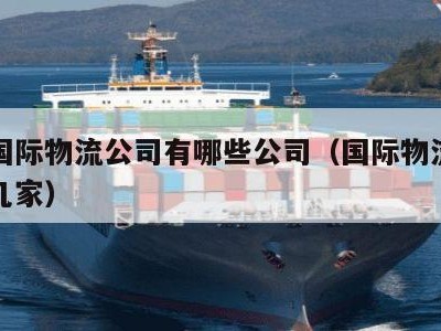 中国国际物流公司有哪些公司（国际物流公司有哪几家）