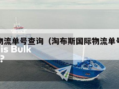 国际物流单号查询（淘布斯国际物流单号查询）