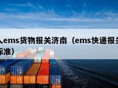 个人ems货物报关济南（ems快递报关收费标准）