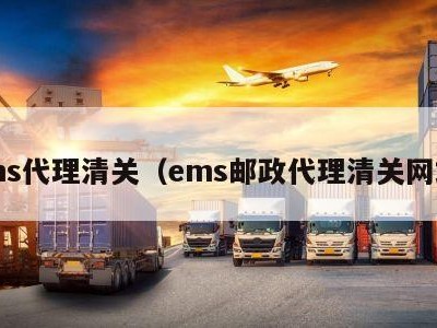 ems代理清关（ems邮政代理清关网站）