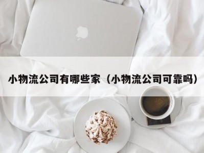 小物流公司有哪些家（小物流公司可靠吗）