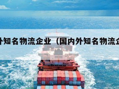 国内外知名物流企业（国内外知名物流企业介绍）