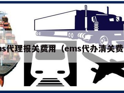 ems代理报关费用（ems代办清关费用）