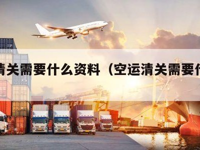 海运清关需要什么资料（空运清关需要什么资料）