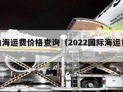 国内海运费价格查询（2022国际海运费价格）