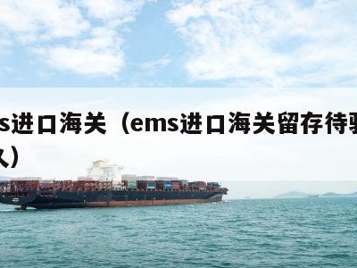 ems进口海关（ems进口海关留存待验要多久）