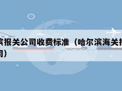 哈尔滨报关公司收费标准（哈尔滨海关报关代理公司）