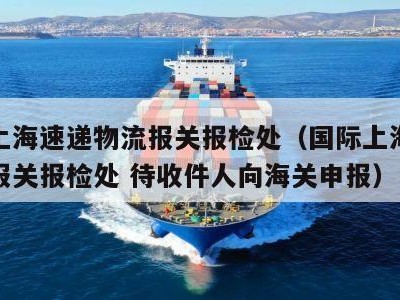 国际上海速递物流报关报检处（国际上海速递物流报关报检处 待收件人向海关申报）