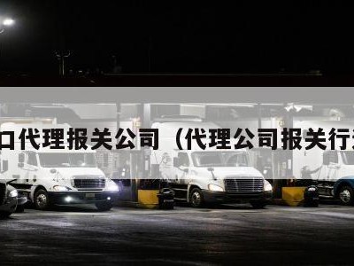 进出口代理报关公司（代理公司报关行进口）