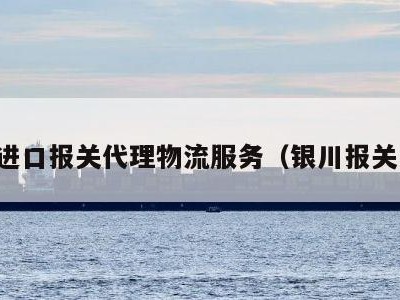 宁夏进口报关代理物流服务（银川报关公司）