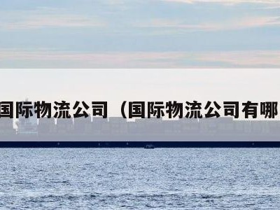 十大国际物流公司（国际物流公司有哪几家）