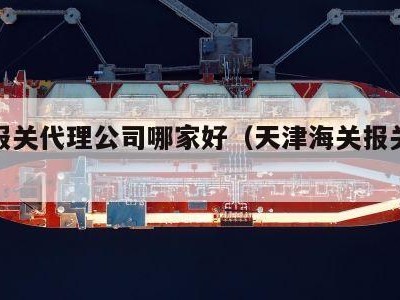 天津报关代理公司哪家好（天津海关报关代理）