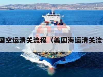 美国空运清关流程（美国海运清关流程）