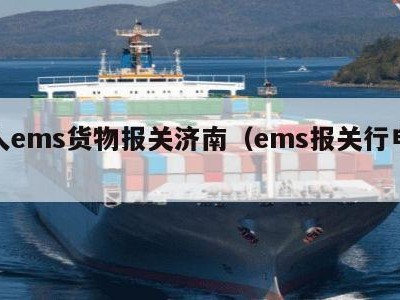 个人ems货物报关济南（ems报关行电话）