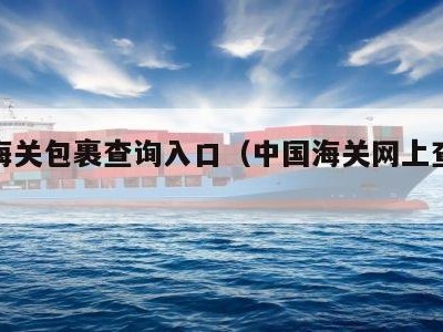 中国海关包裹查询入口（中国海关网上查询邮寄）