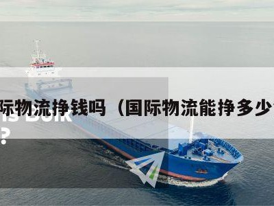 国际物流挣钱吗（国际物流能挣多少钱）