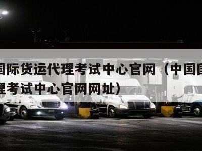 中国国际货运代理考试中心官网（中国国际货运代理考试中心官网网址）